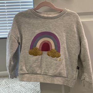 Rainbow sweatshirt size 6